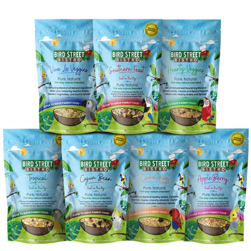 Premium bird food variety pack for parrots from The Zayaan
