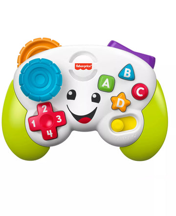 Fisher Price Laugh Learn Game Learn Controller Musical Baby Toy with Lights, Green