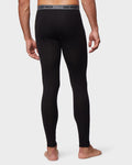 Men’s lightweight baselayer leggings in black with fitted design, 4-way stretch, moisture-wicking fabric, and elastic waistband by The Zayaan
