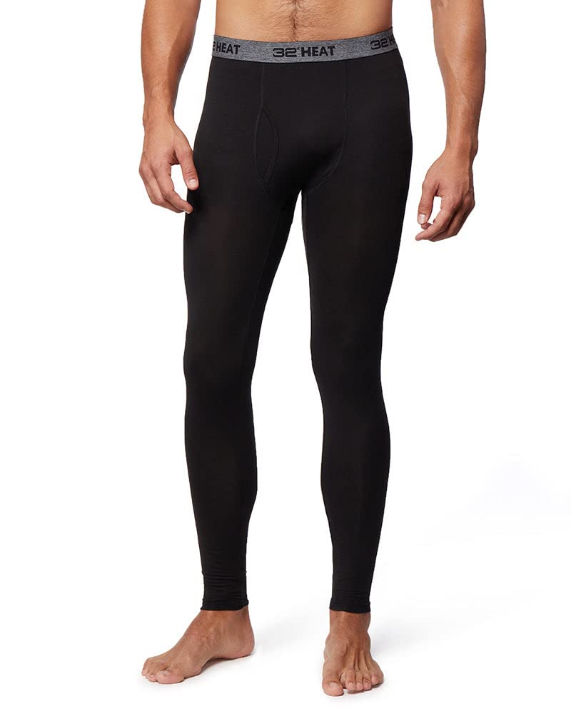 Men’s lightweight baselayer leggings in black with fitted design, 4-way stretch, moisture-wicking fabric, and elastic waistband by The Zayaan
