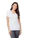 Women’s cool fitted t-shirt in white with breathable, lightweight, quick-dry fabric by The Zayaan
