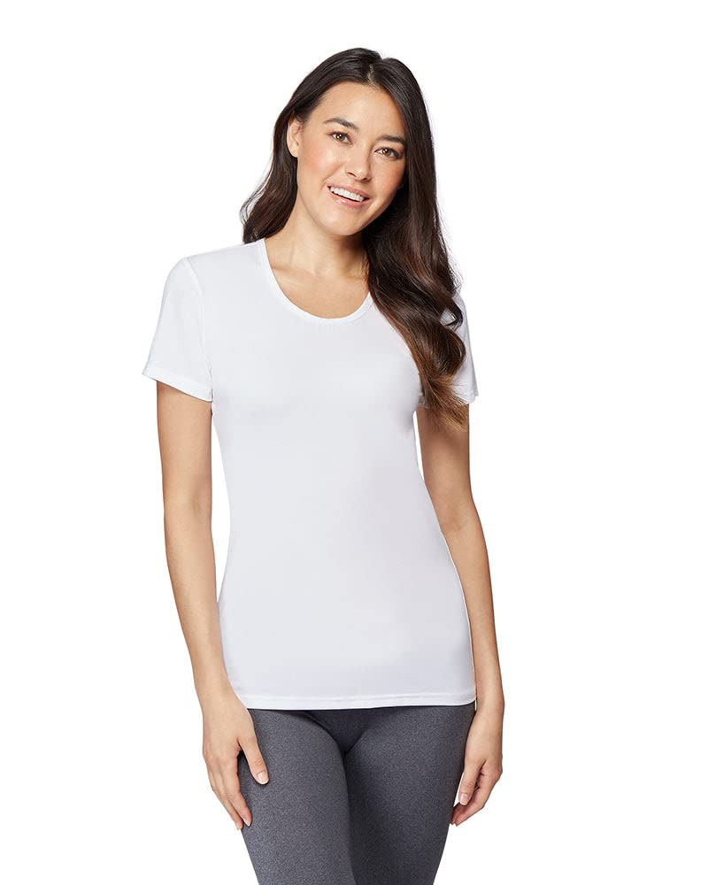 Women’s cool fitted t-shirt in white with breathable, lightweight, quick-dry fabric by The Zayaan
