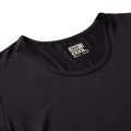Women’s cool fitted t-shirt in black with moisture-wicking, stretch fabric by The Zayaan
