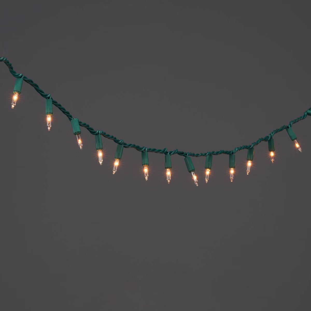 Wondershop 100ct Incandescent Smooth Mini Christmas String Lights with Green Wire