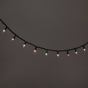 Wondershop 100ct Incandescent Smooth Mini Christmas String Lights with Green Wire