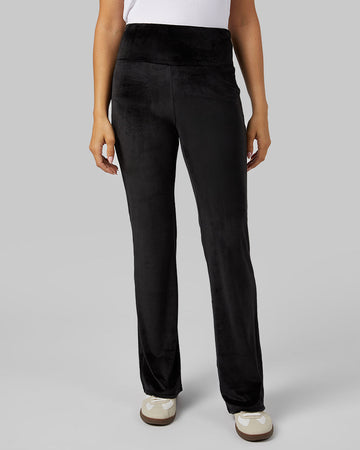32 degrees women's high-waist soft velour flare pant