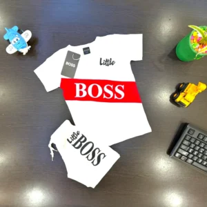 Boss Little 2-Piece Boys Cotton Summer Set