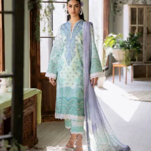 Roheenaz Flora Unstitched Printed Lawn – Elysium