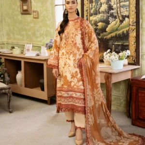 Roheenaz Flora Printed Lawn – Harmonia