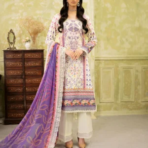 Roheenaz Flora Unstitched Printed Lawn - Evangeline